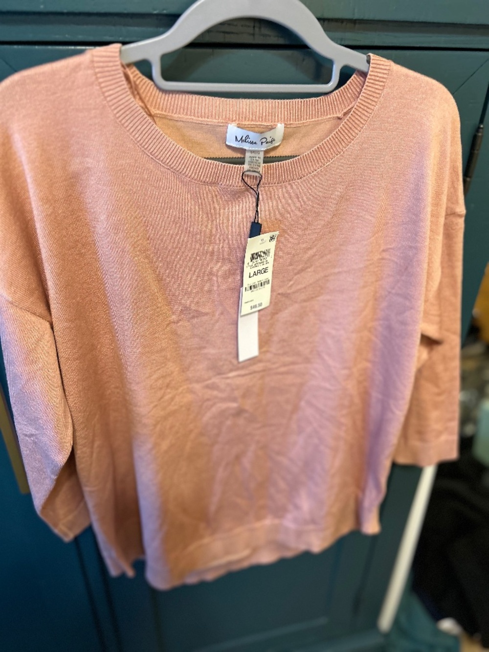 NWT lightweight pink sweater